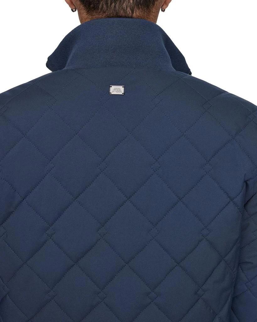 Andrew Marc Amberg Diamond Quilted Corduroy Trim Water Resistant Jacket 6