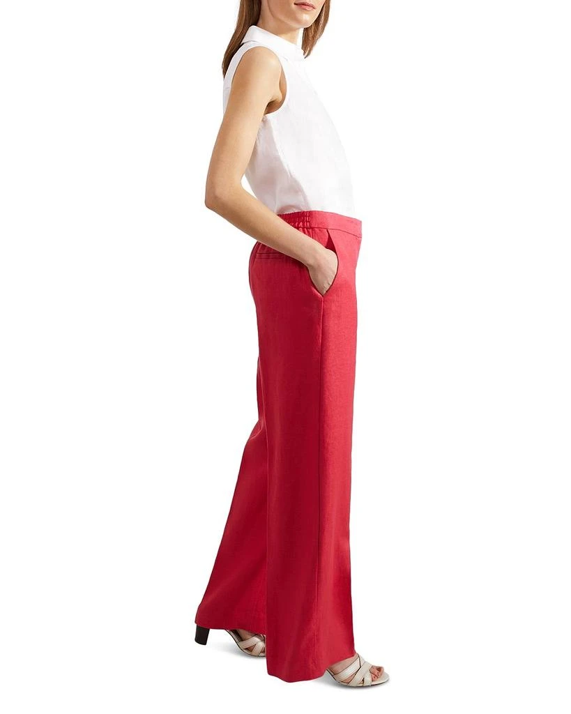 HOBBS LONDON HOBSS LONDON Mirabel Linen Wide Leg Pants 4