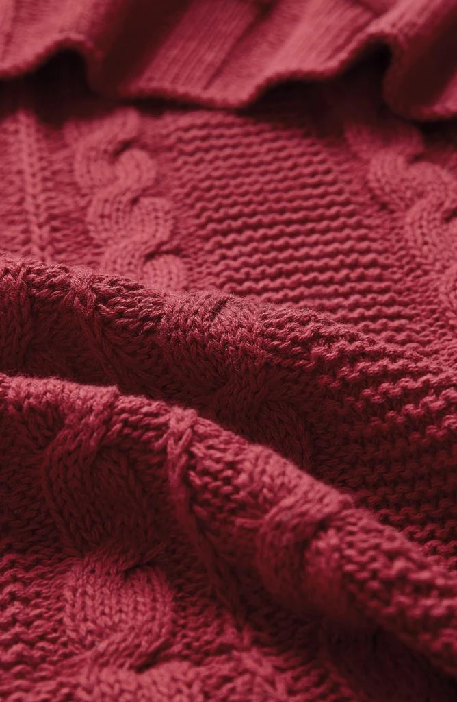 VCNY Home Dublin Cable Knit Throw Blanket 3