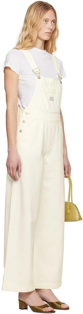 Levi's White XL Denim Overalls 2