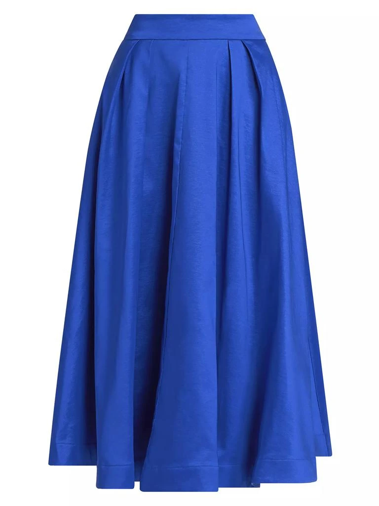 Milly Juliet Taffeta Midi-Skirt 1