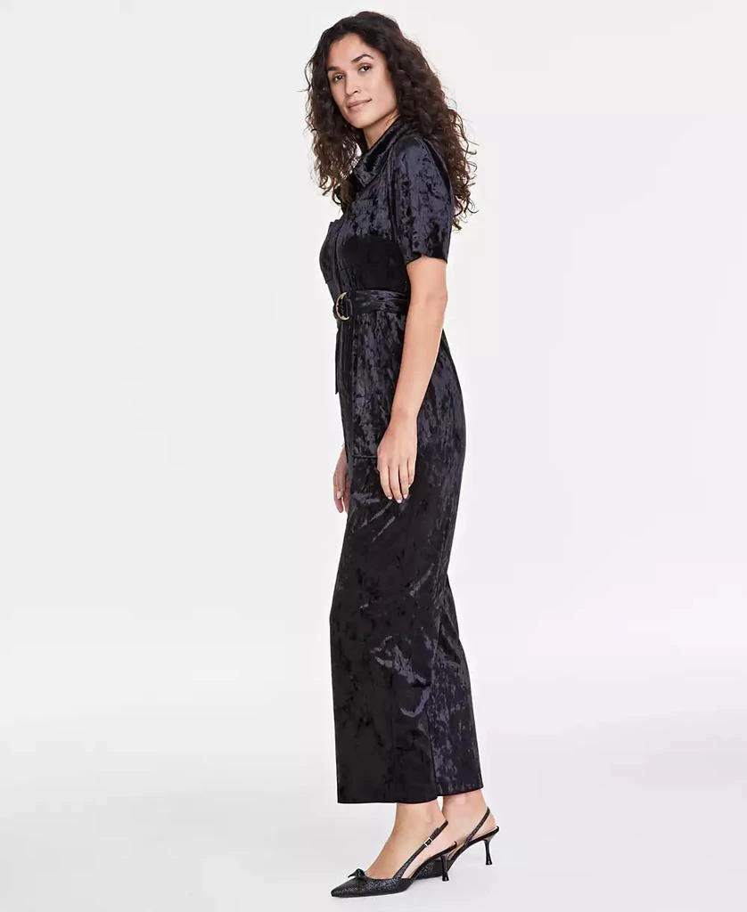 On 34th Women's Velvet Short-Sleeve Jumpsuit, Created for Macy's 2