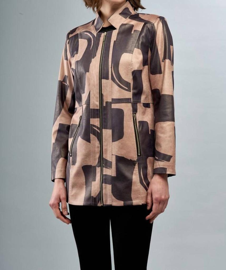 Insight Editions Insight - Liquid Shapes of Art Vegan Leather Long Jacket