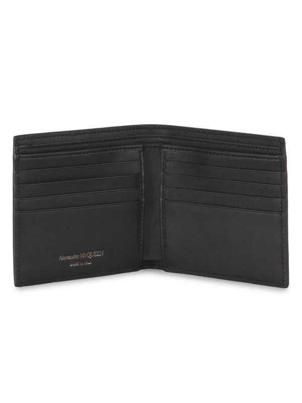 Alexander McQueen Logo Print Leather Bifold Wallet 2