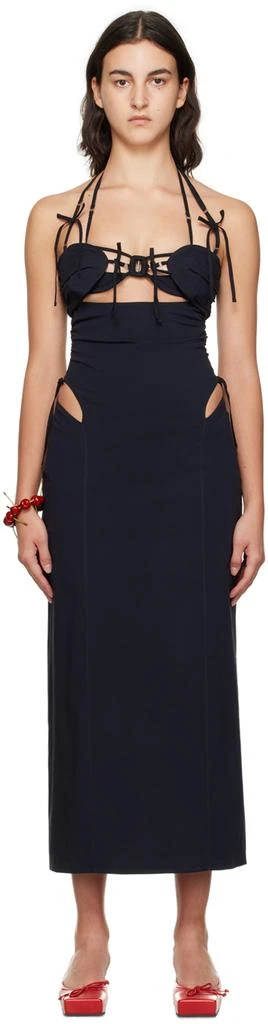 Jacquemus Navy Le Chouchou 'La Robe Ruban' Maxi Dress 1