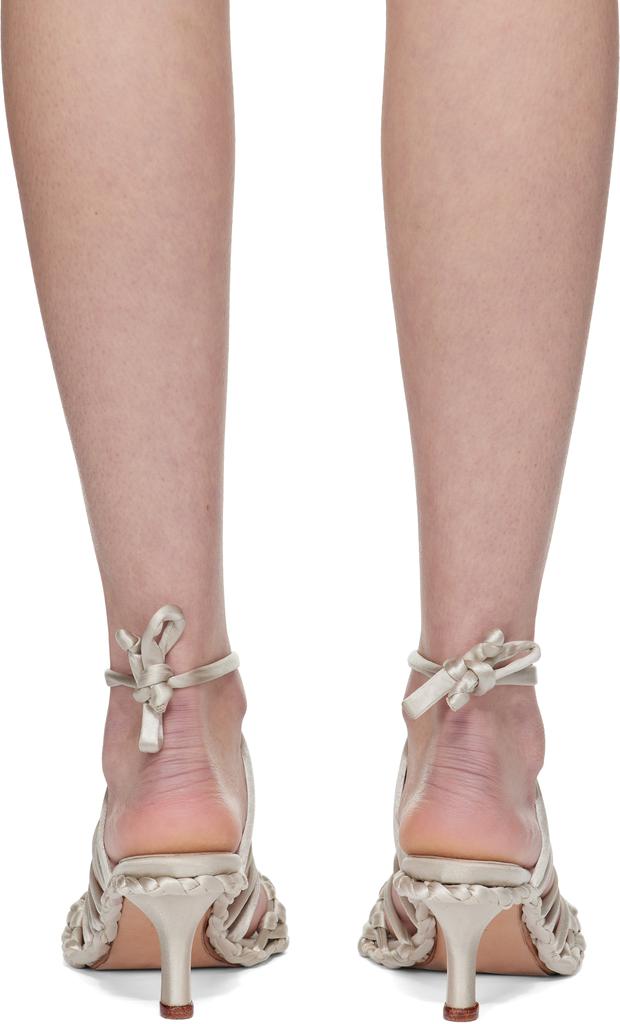 Isa Boulder Silver Cloudy Mandy Heeled Sandals