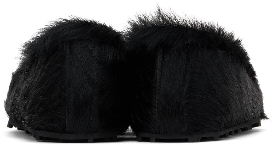 Marni Black Calf-Hair Moc Loafers 2