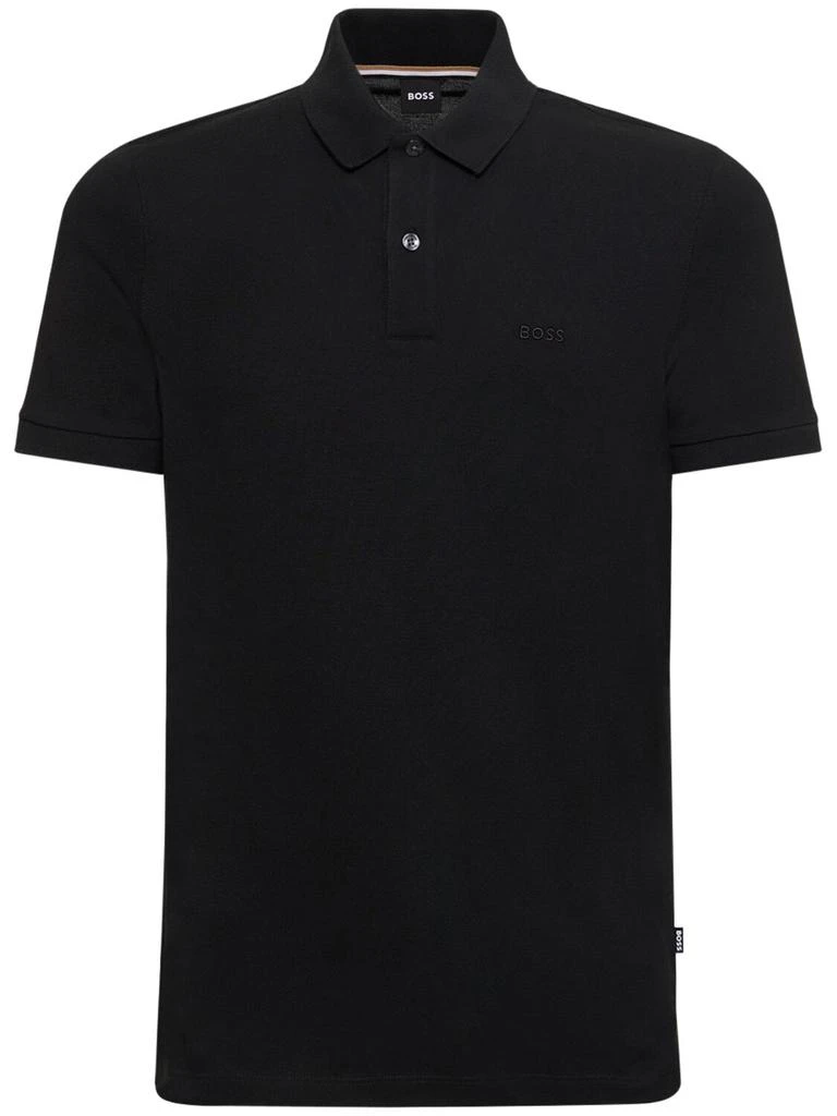 BOSS Pallas Logo Cotton Polo 1