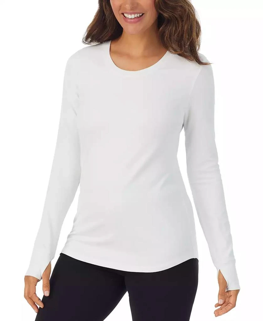 Cuddl Duds Women's Cottonwear Long-Sleeve Thumbhole Top 2
