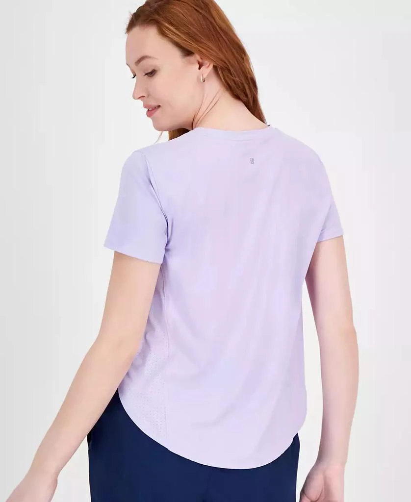 ID Ideology Women's Perforated-Side Short-Sleeve T-Shirt, Exclusively at Macy's 2