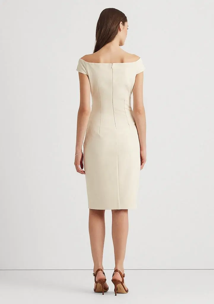 Ralph Lauren Crepe Off-the-Shoulder Dress 2