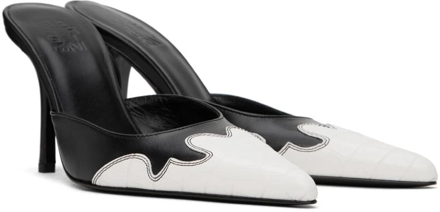 Miaou Black & White GIABORGHINI Edition June Mules 4