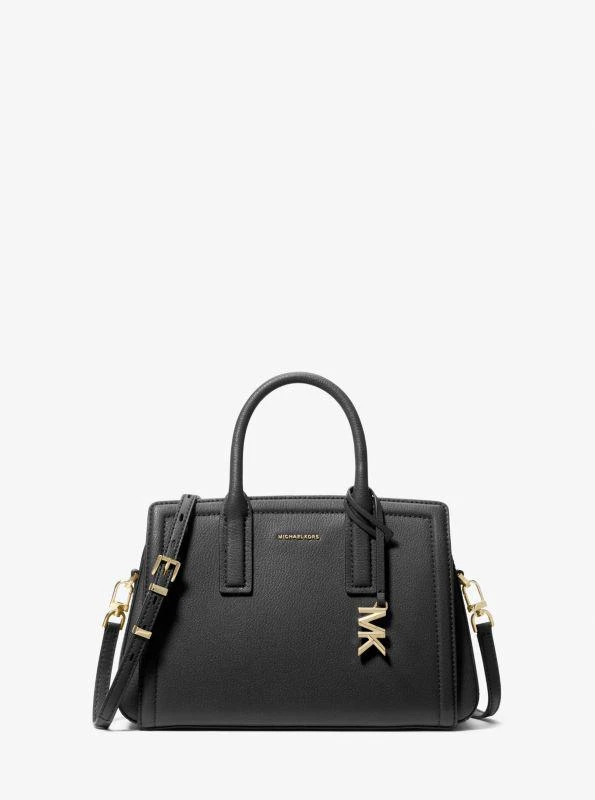 Michael Kors Laila Small Pebbled Leather Satchel 1