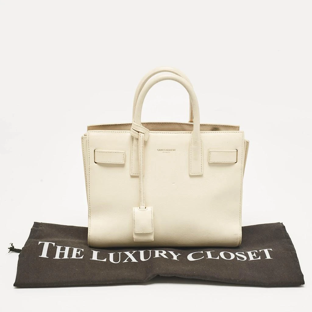 Yves Saint Laurent Saint Laurent Cream Leather Nano Classic Sac De Jour Tote 23