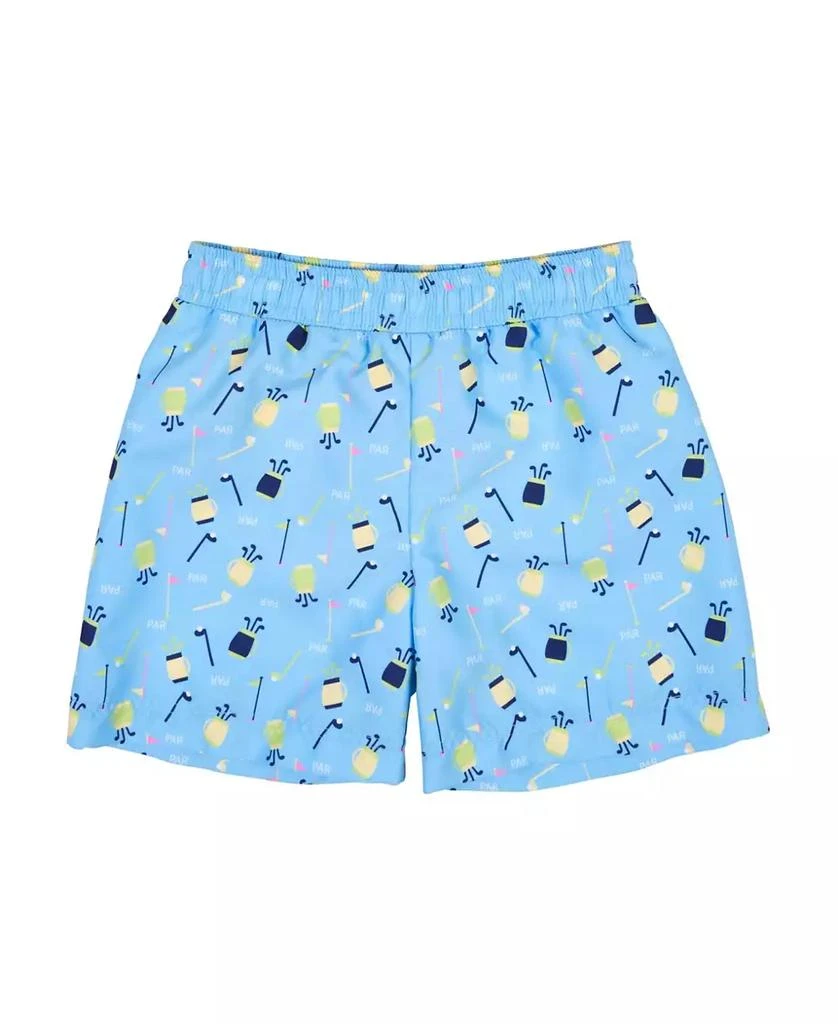 Florence Eiseman Little Boys Golf Print Swim Trunk