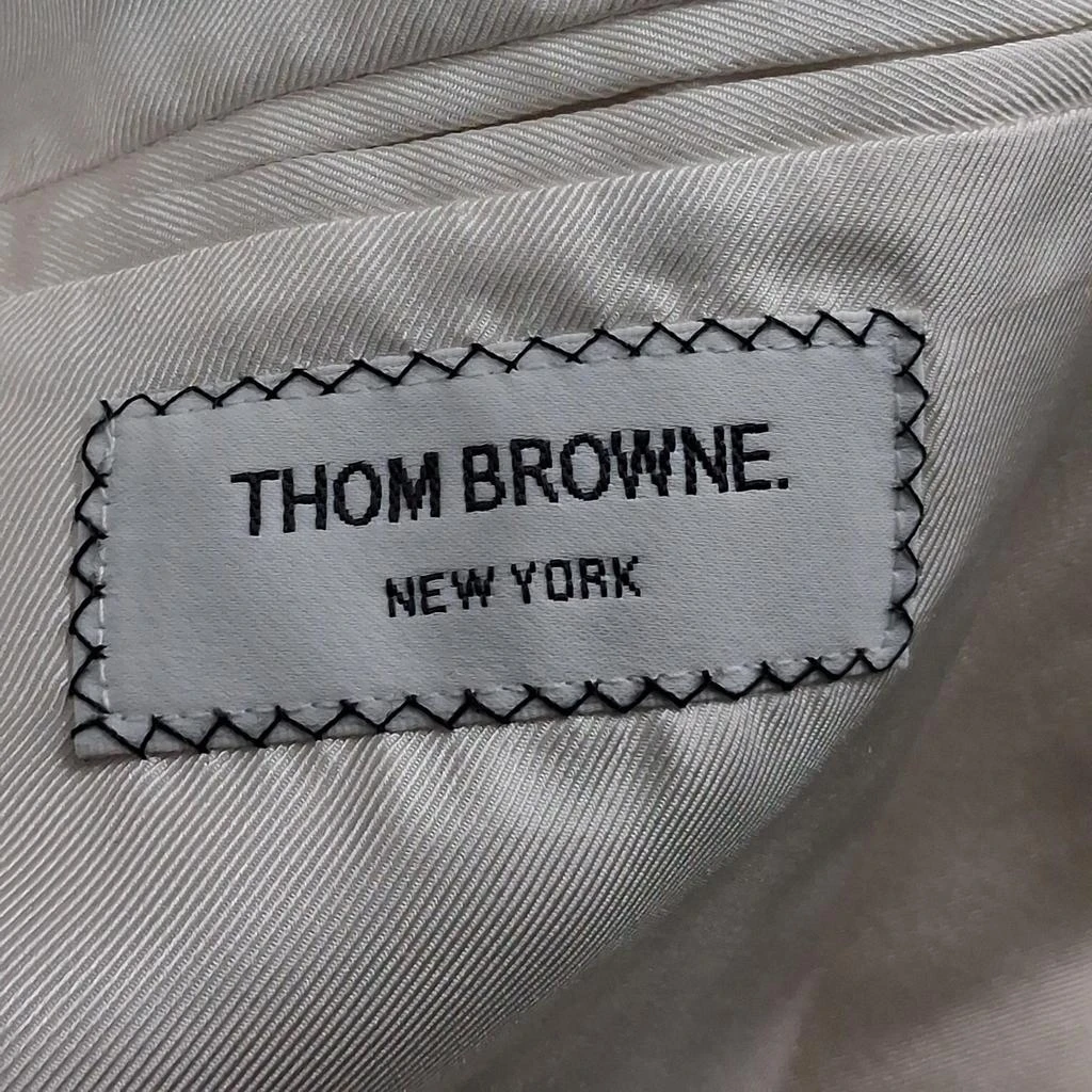 Thom Browne Thom Brown Patterned Patchwork Blazer in Black and White Wool 3