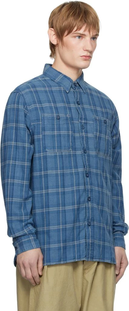 RRL Indigo Plaid Double-Faced Work Shirt 2