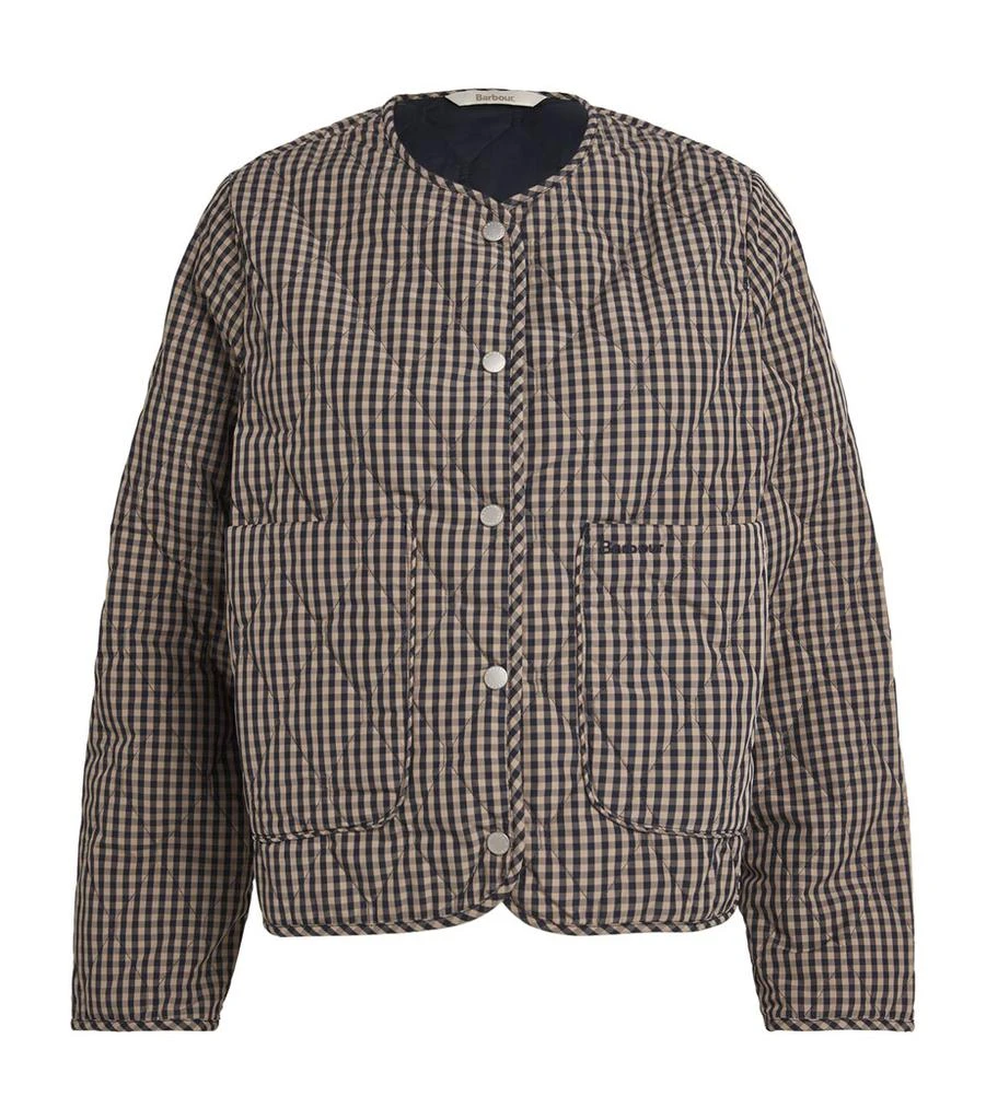 Barbour Check Monroe Quilted Jacket 1