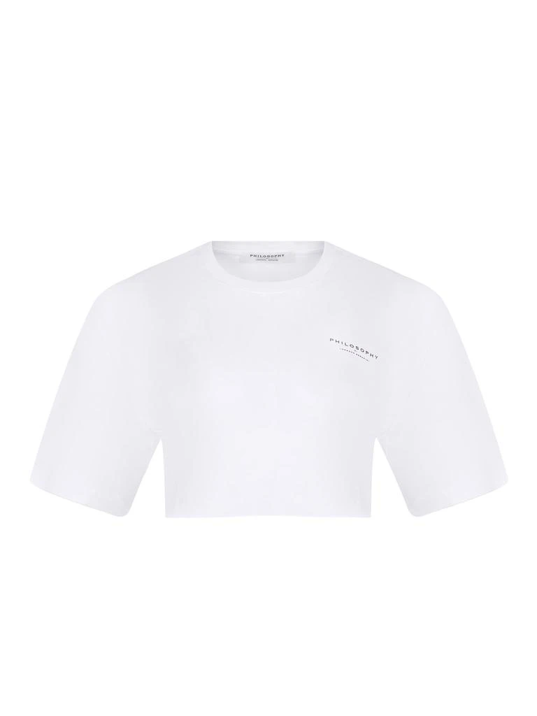 PHILOSOPHY di LORENZO SERAFINI Philosophy Di Lorenzo Serafini Cropped T-Shirt 1
