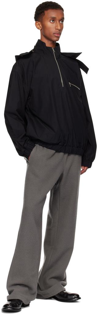 Black Cotton Waxed Windbreaker – On Sale Now with Up to 71% Off