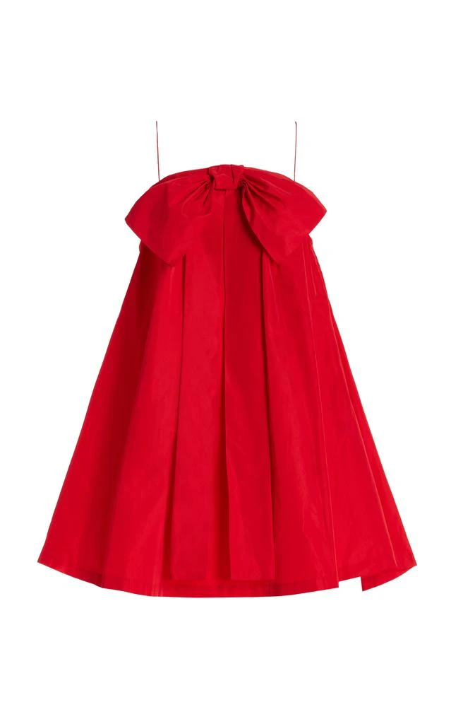 Bernadette Bernadette - Estee Bow-Detailed Taffeta Mini Dress - Red - FR 40 - Moda Operandi 1