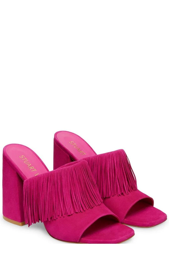 Stuart Weitzman Stuart Weitzman Tia Fringed 100 Heeled Slides 2