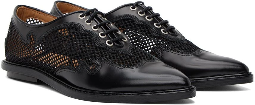 Toga Pulla Black Lace-Up Oxfords 4