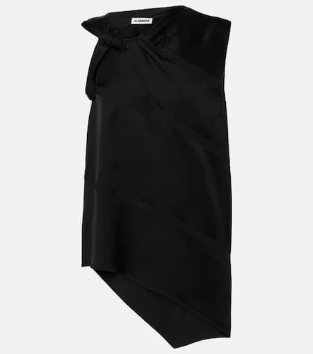 Jil Sander Asymmetric satin top 1