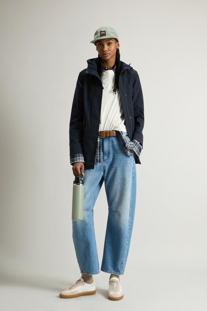 Woolrich Summer Parka in Urban Touch - Women - Blue