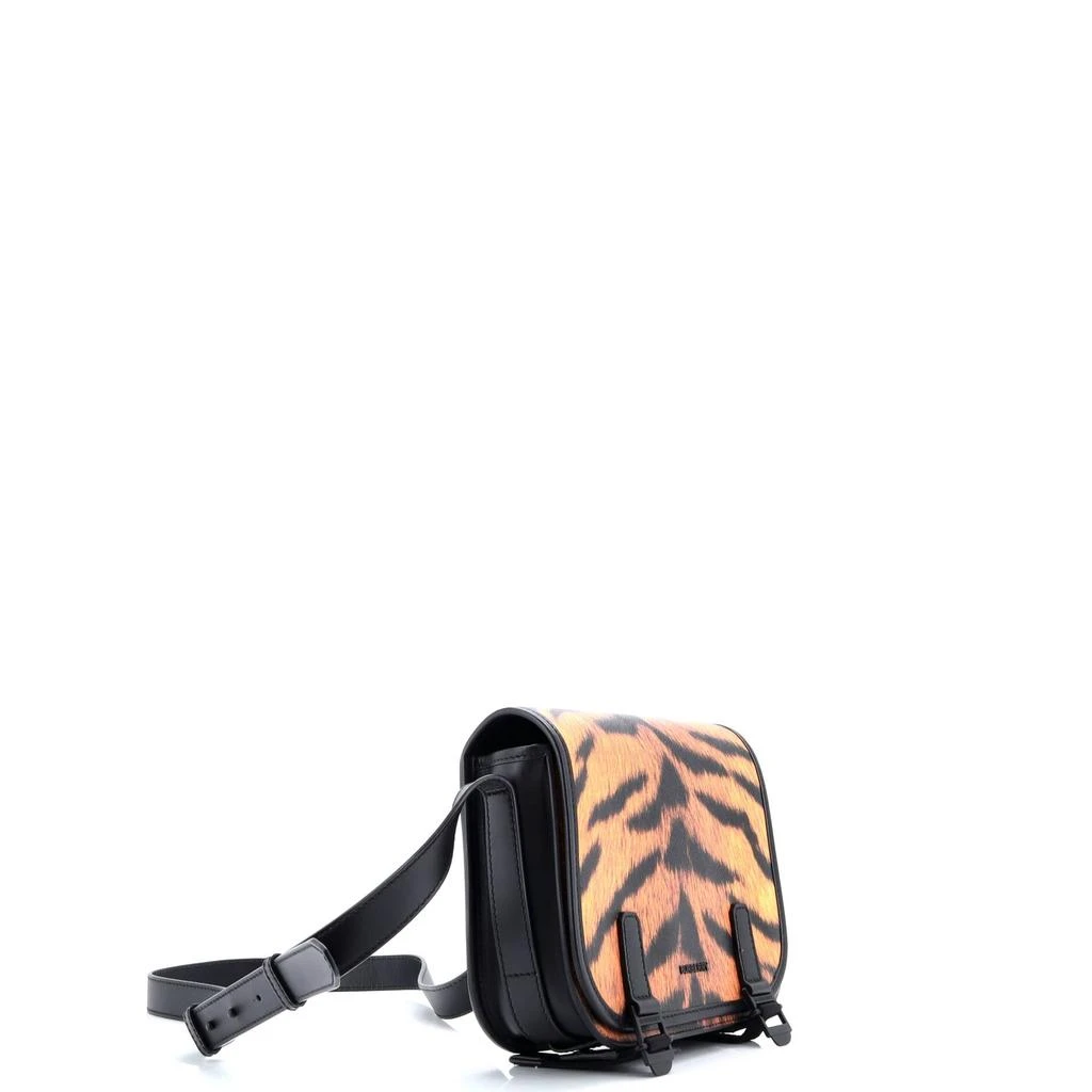 Burberry Double Buckle Flap Messenger Bag Printed Coated Canvas Small 2