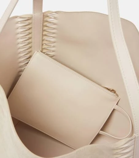 Chloé Louela suede and leather tote bag 3