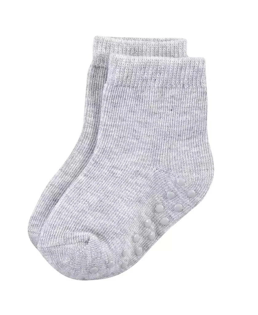Touched by Nature Natural 
 Eight-Pair Non Skid Crew Socks 3