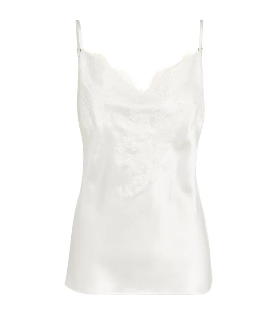Marjolaine Silk Lace-Trim Baccarat Camisole 1