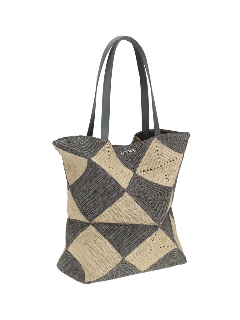 Loewe Puzzle XL raffia Tote Bag 2