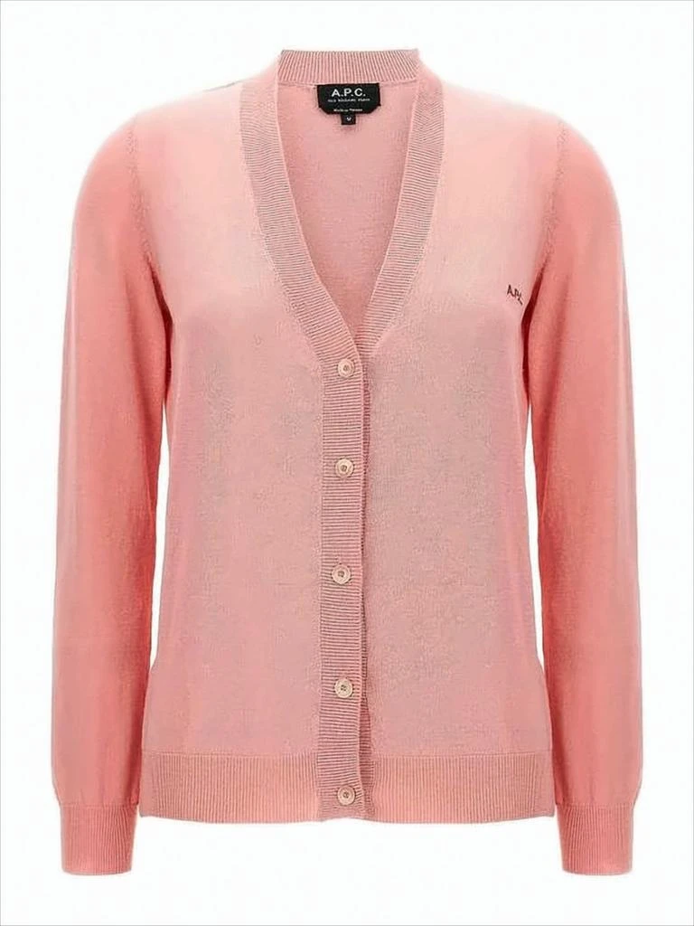 A.P.C. Lightweight V-Neck Cardigan with Button-Down Front