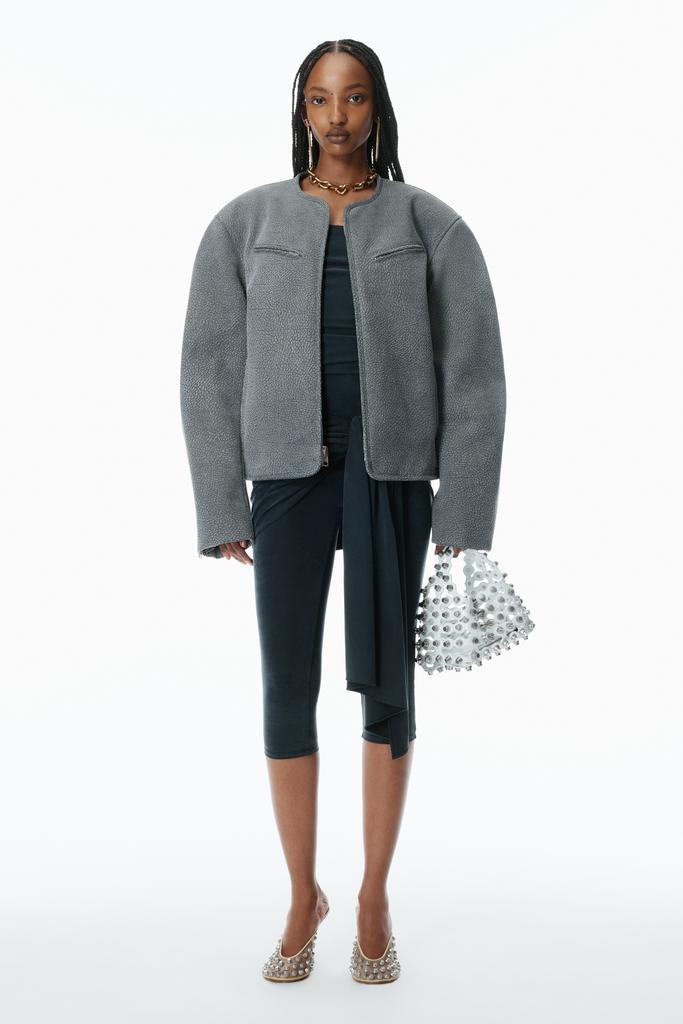 Alexander Wang Oversized Boxy Moto Jacket