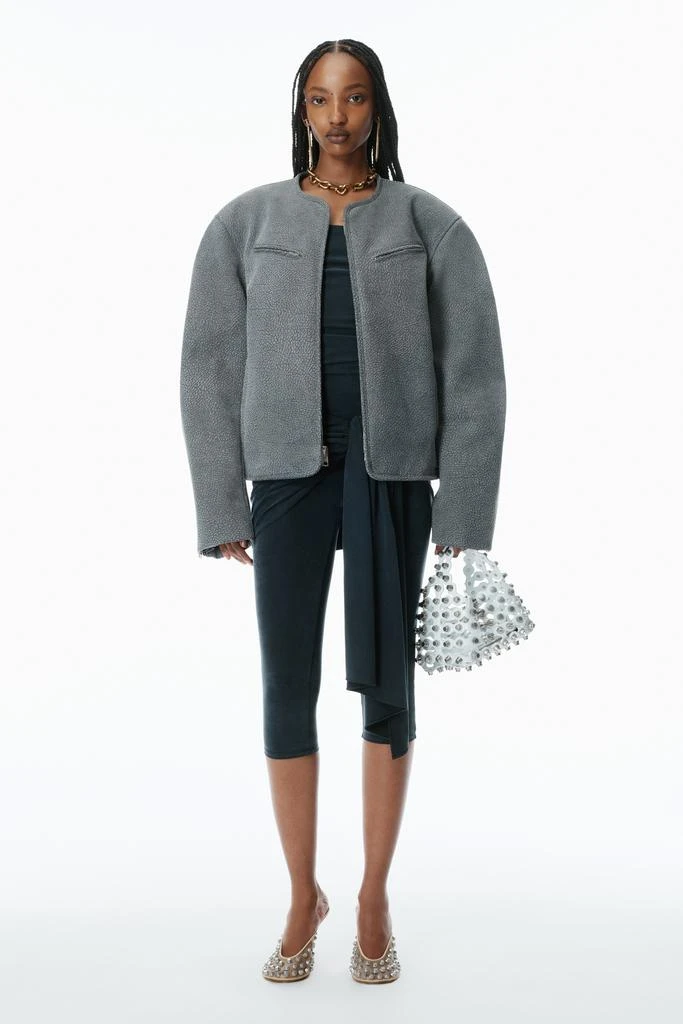 Alexander Wang Oversized Boxy Moto Jacket 1