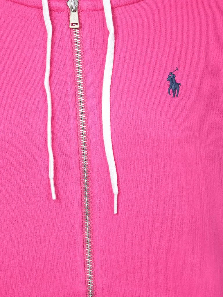 Ralph Lauren Fuchsia Hooded Zip Sweatshirt 3