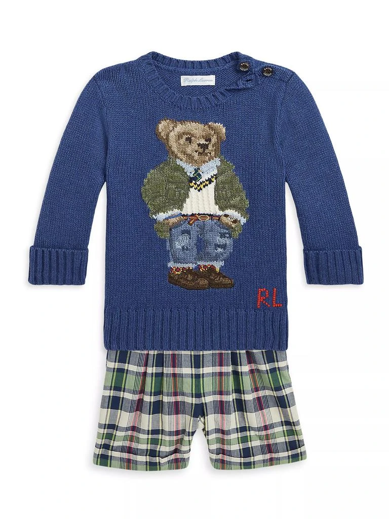 Ralph Lauren Baby Boy's Knit Polo Bear Sweater 2