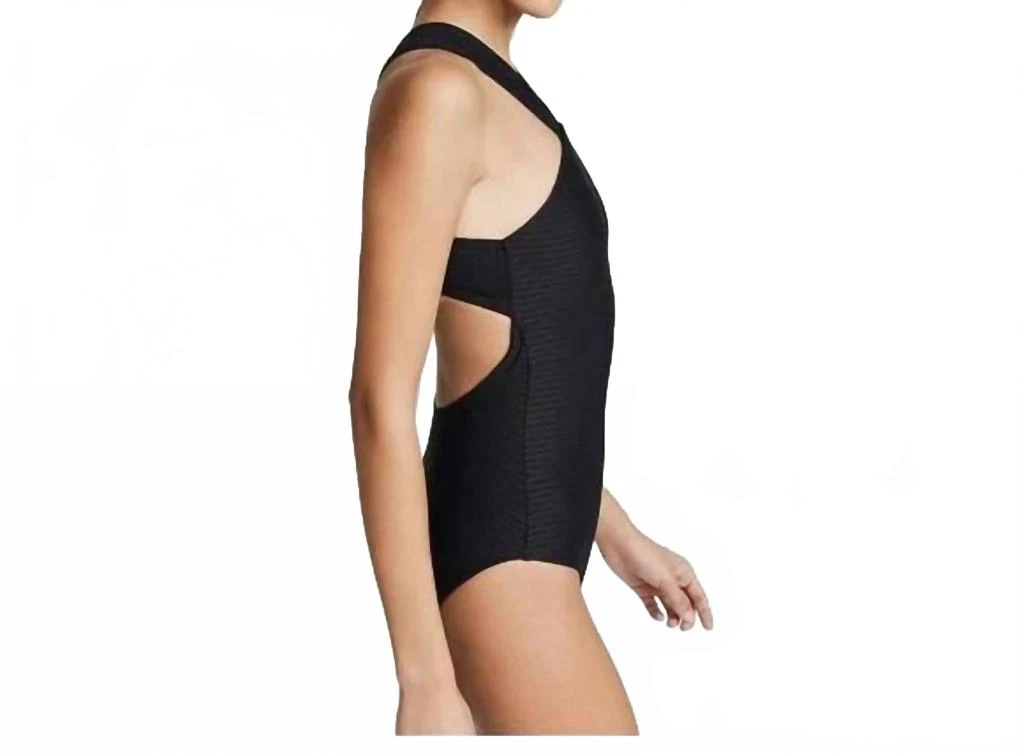 Shoshanna High Neck One Piece In Black 2