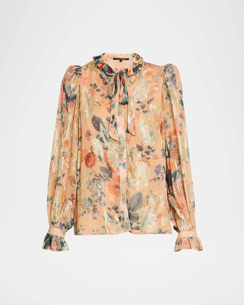 Kobi Halperin Josie Pussybow Floral Bloue