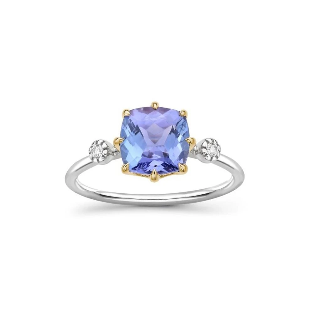 Dinny Hall Iris 14k tanzanite & created diamond ring 1
