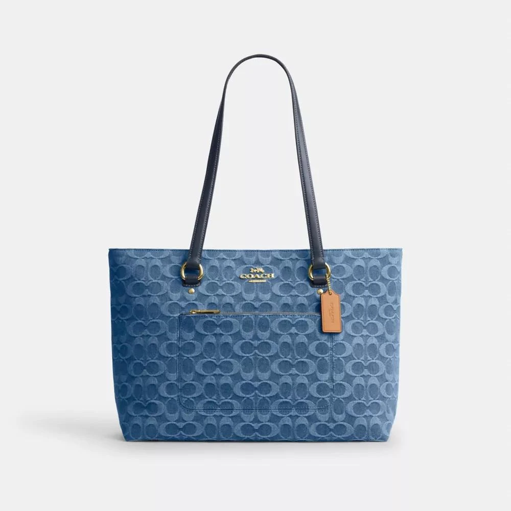 Coach Station Tote Bag In Signature Denim