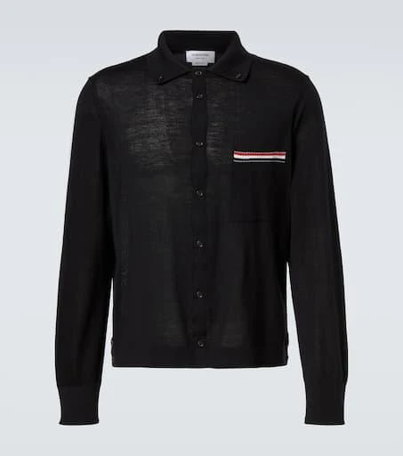 Thom Browne RWB Stripe virgin wool cardigan 1