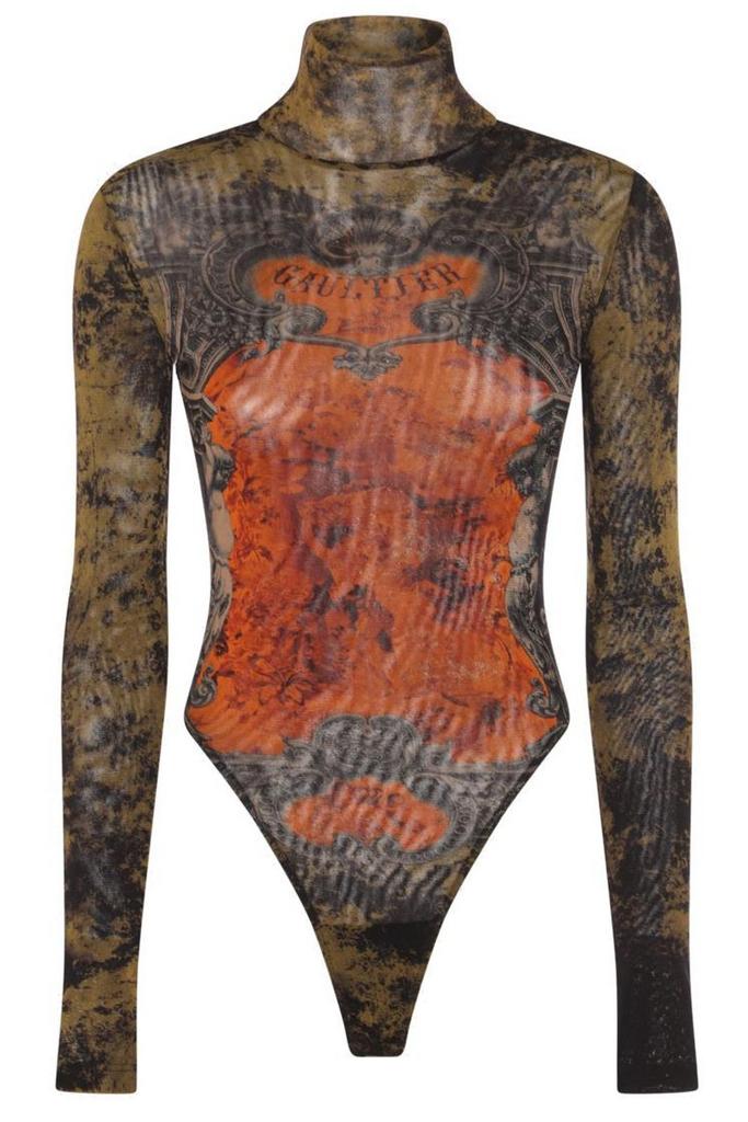 JEAN PAUL GAULTIER ワンピース Printed mesh shirt dress939467 Jean Paul Gaultier Printed mesh shirt dress - Shirts - Free