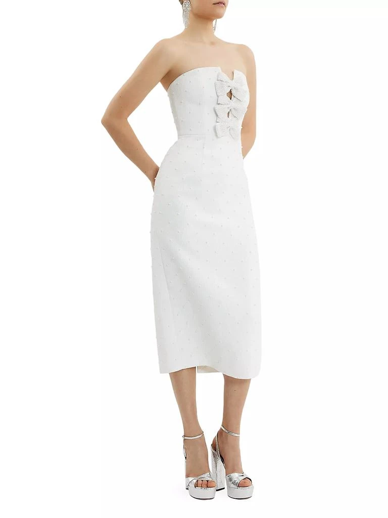 Rebecca Vallance Ophelia Embellished Crepe Bridal Midi-Dress 4