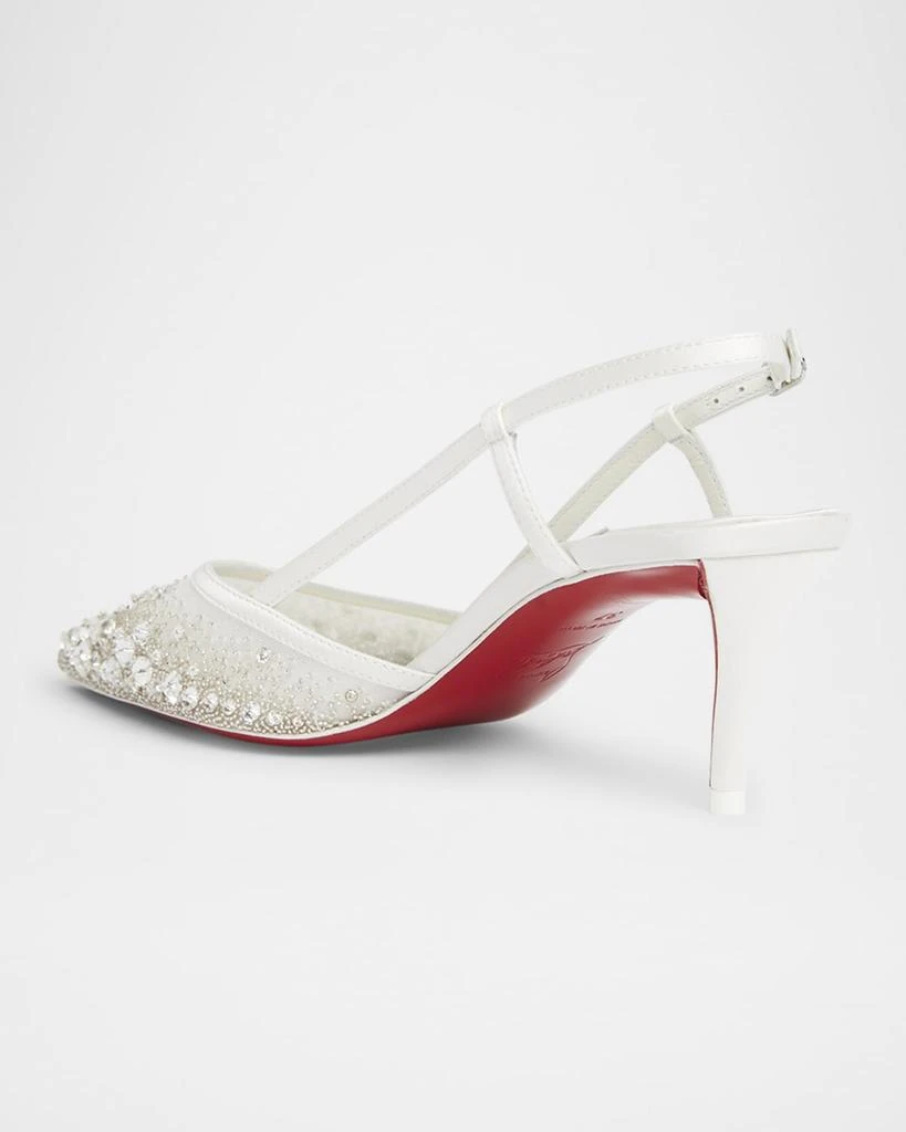 Christian Louboutin Miss Z Sparkling Red Sole Slingback Pumps 2