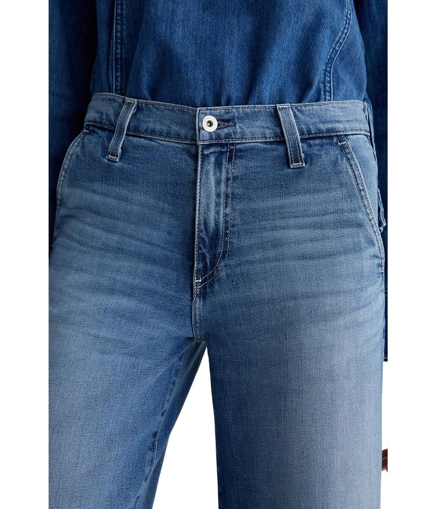 AG Jeans Stella Mid Rise Wide Leg Palazzo Jeans in Nautical Mile 3