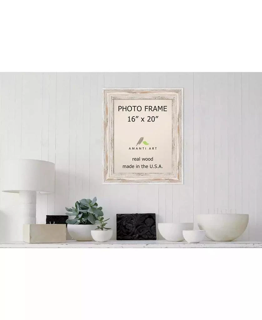 Amanti Art Alexandria Whitewash 16" X 20" Opening Wall Picture Photo Frame 4