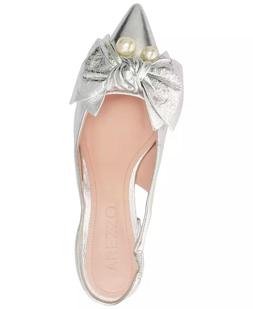 Arezzo Women's Mother of Pearl Ballet Flats 8